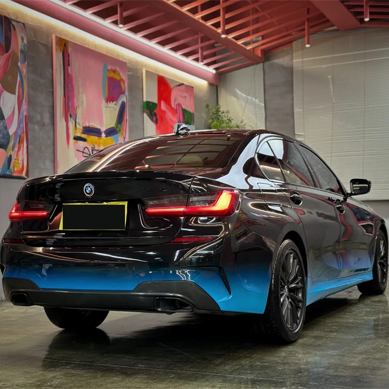 Car Vinyl Wrap Gradient Cartoon Custom Design Self Adhesive Bubble Free Factory Custom Full Body Auto Vehicle Wrap Film
