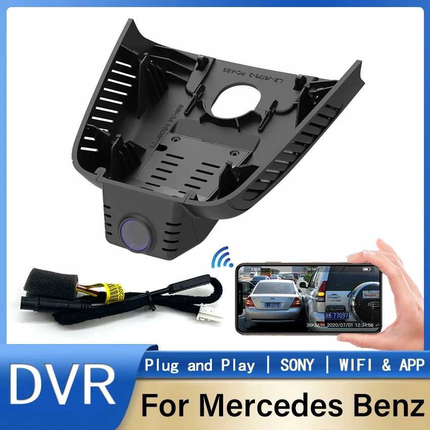 

Автомобильный видеорегистратор, видеорегистратор для вождения, видеорегистратор для Mercedes-Benz MB A Class A200L A180L для MB cla200 c118 2019-2022 Dashcam 4K