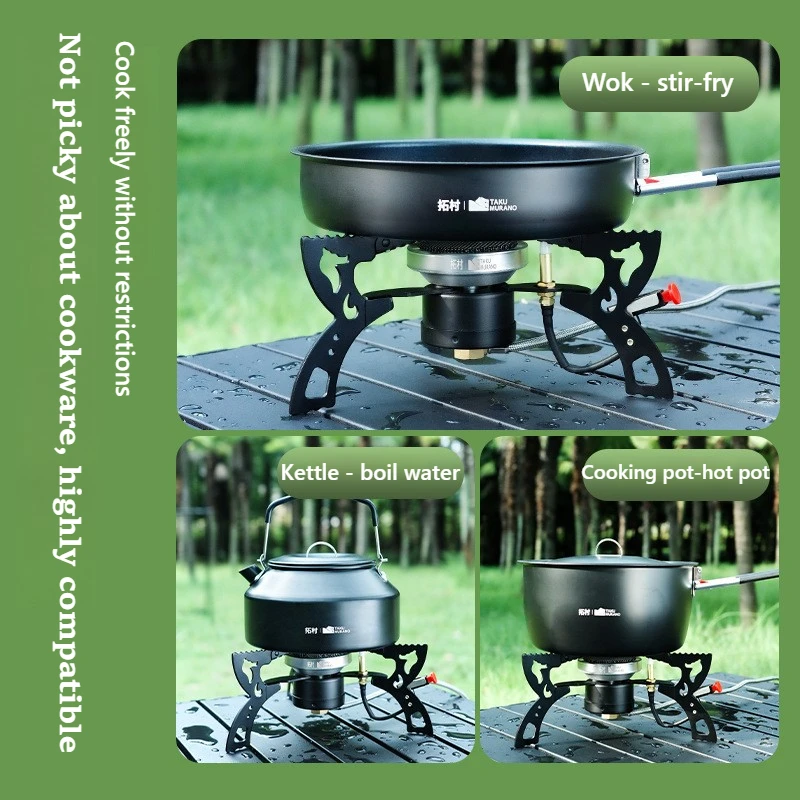 3000 Вт походная плита ветрозащитная инфракрасная газовая горелка сверхлегкая портативная титановая уличная печь для барбекю походная печь складной дизайн