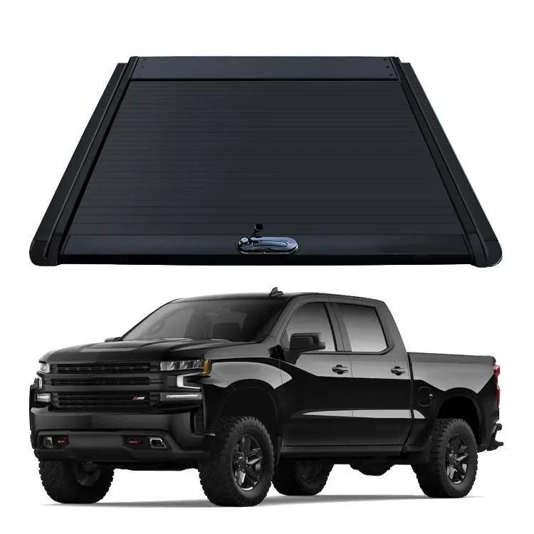 Aluminum Electric Retractable rear tonneau cover for SILVERADO /GMC SIERRA 2004-15 With Lock truck bed  For all pickup