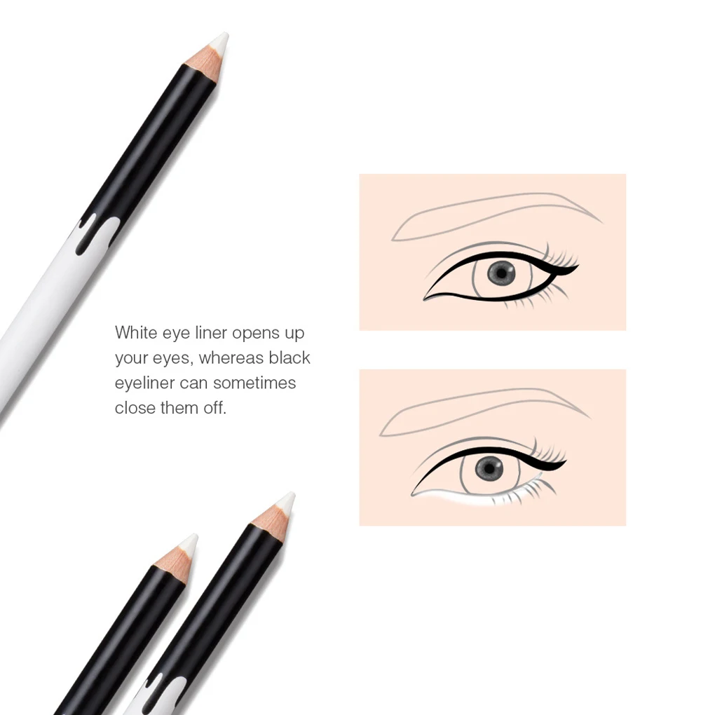 White Eyeliner Pencil  Makeup Pen High Quality ProfessionalWomen Long Lasting Waterproof Pigment Cosmetics Cheap Wholesale