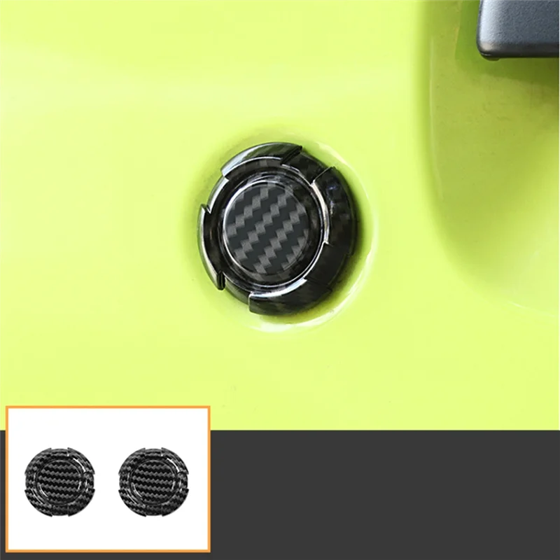 For Suzuki Jimny 2018-2020 Car Door Key Hole Decoration Cover Trim Door Lock Cover Carbon Fiber Exterior Accessories