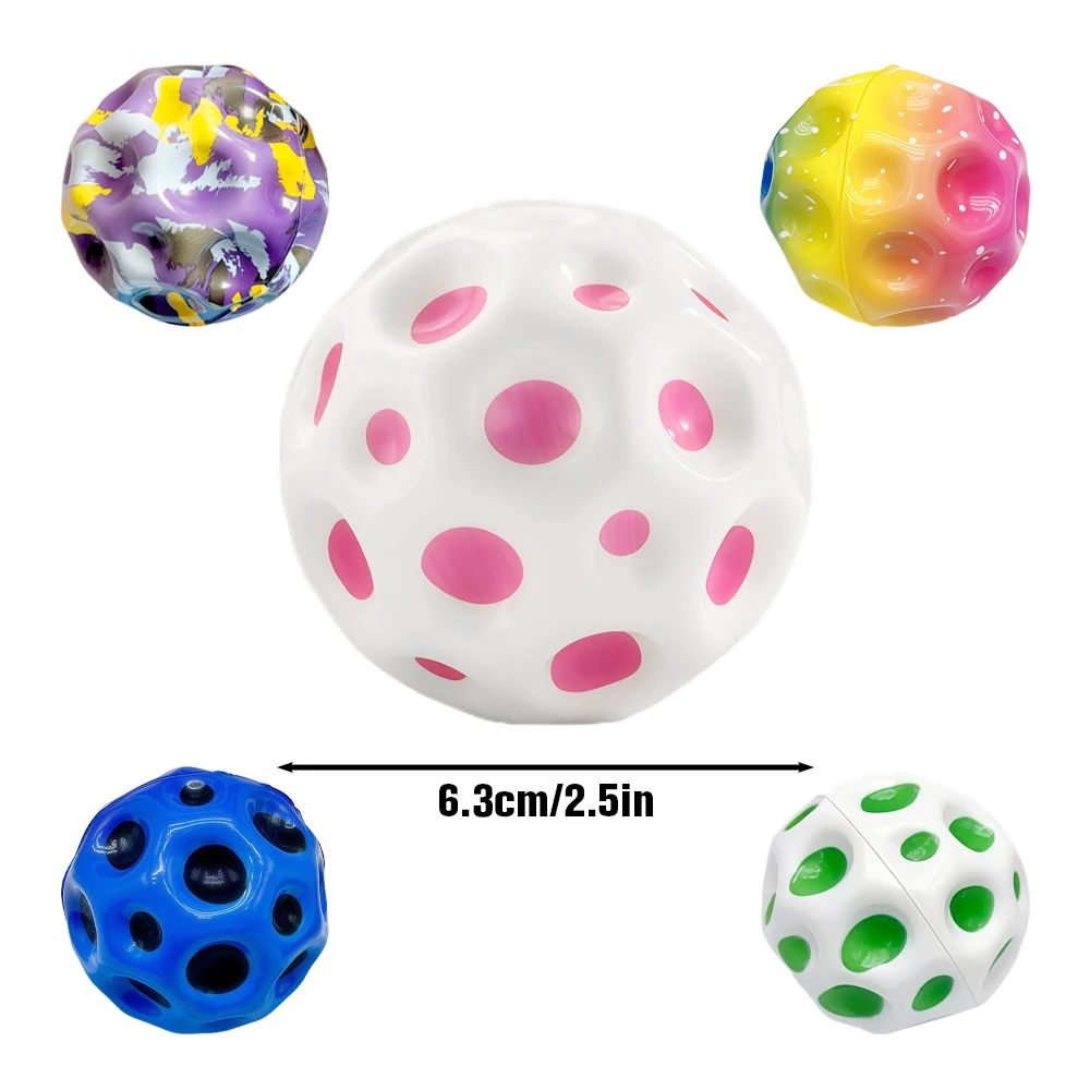 극도로 높게 튀는 달공 – 스트레스 해소 장난감, 손목 스트랩이 있는 야외 스포츠 공, 노인을 위한 장난감, 재미있는 파티 선물