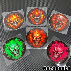 Motorbike Motorcycle Fairing Helmet Body Tank Pad Decoration Skull Flame Rider Knight Decals Stickers Car Styling Rocker Biker