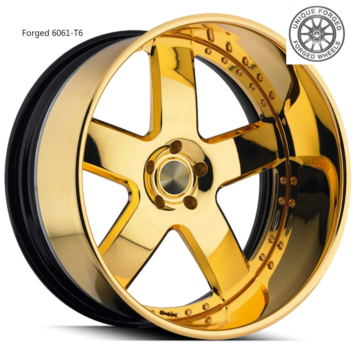 

Customize 3 Piece Forged 18 19 20 21 22 23 24 25 26 Inch Aluminum Alloy Wheels 6061T-6 Deep Dish