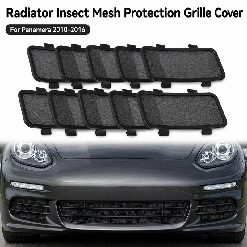10 Pack For Panamera Radiator Insect Mesh Mouse Mosquito Cottonwood Protection Grille Cover Automotive Parts