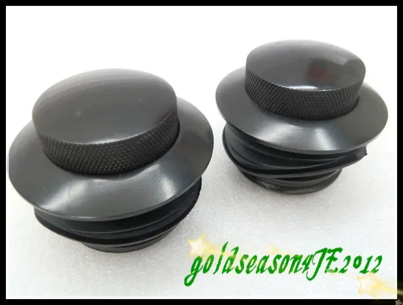 Black Gas Fuel Tank Flush POP-UP Cap For Harley Sportster Softail Dyna Glide 82+