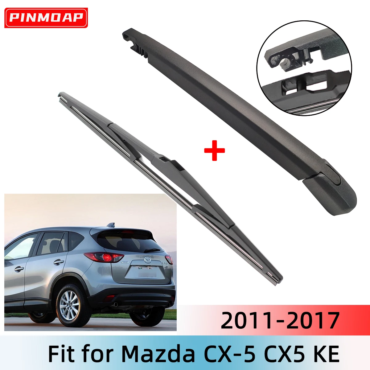 1/2PCS Heckscheibenwischerblatt Wischerarm Kit für Mazda CX-5 CX5 KE 2011-2017 Windschutzscheibe Windschutzscheibe Heckscheibe