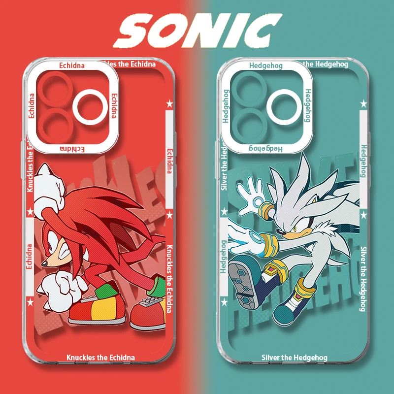 أنيمي ألعاب S-سونيك سلسلة كول جراب هاتف آيفون 17 الهواء 15 14 13 12 11 برو ماكس 16 15 14 زائد للصدمات لينة غطاء سيليكون