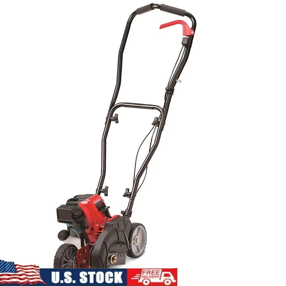 

30cc 4-Cycle Gas Powered Driveway Edger SpringAssist Easy Start Dual-Tipped Steel Blade 1.75 Inch Depth Height Adjustable