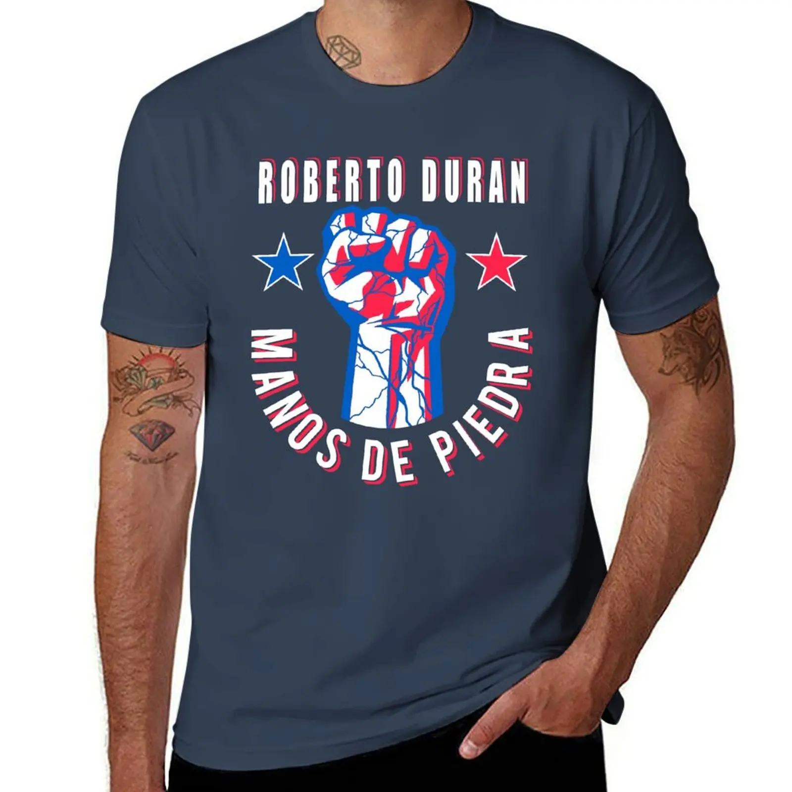 

Roberto Duran Manos de Piedra T-Shirt cotton t shirts high quality man t shirts for men mens graphic t shirts T-Shirt