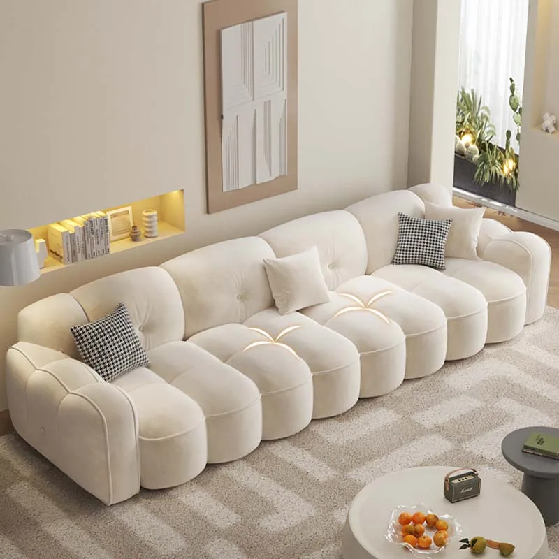 

Style White Modern Sofas Soft Simple Relax Designer Floor Hotel Sofa Living Room Wood Divani Da Soggiorno Home Furniture