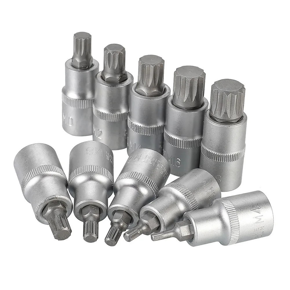 10Pcs 12 Angle Multi-tooth Socket 1/2\