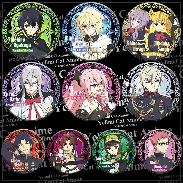 Yuichiro Hyakuya Guren Ichinose Shinoa Hiiragi Costumes Badge Anime Peripherals Accessories Novelty Cosplay DIY Props Kids Toys