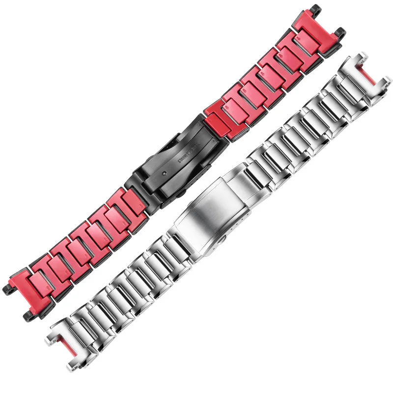 MTG-B1000 Series 316L Stainless Steel Watchband Metal Bracelet with Installation Tools