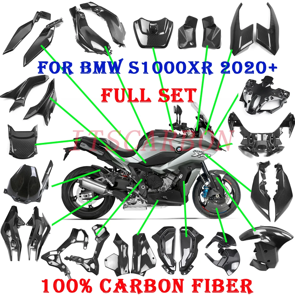 

Motorcycle Accessories Full Real Carbon Fiber Parts Fairing Fender Panels Cover Kits For BMW S1000XR M1000XR 2021 2022 2023 2024