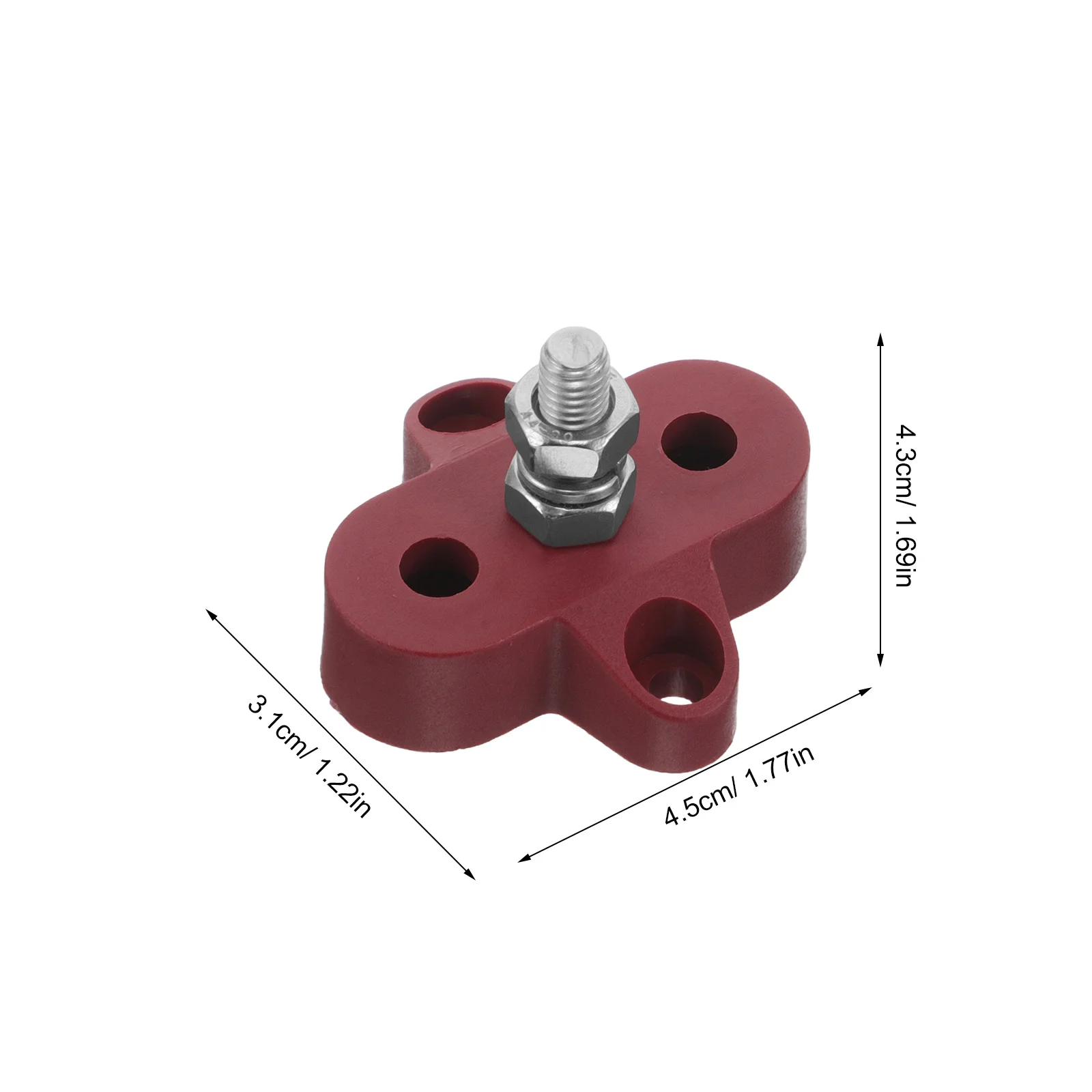 1 زوج M6 كتلة طرفية مسمار واحد لسيارة شاحنة Rv قارب دائم الأرض حافلة كتلة توزيع آخر تقاطع المحطة