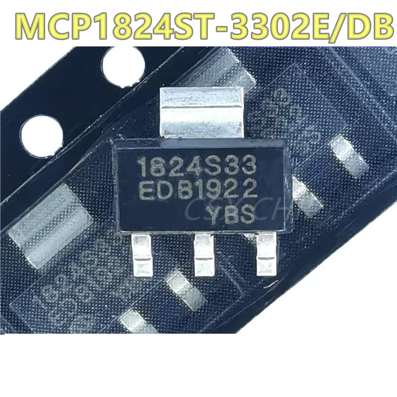 10pcs/lot MCP1824ST-3302E/DB MCP1824S-3302E/DB 1824S33 3.3V SOT-223 new and Original in stock