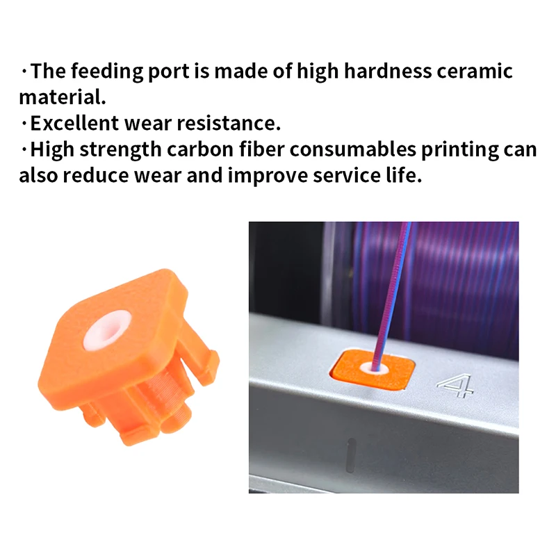 4PCS AMS Guard Inlet Ring Protectors Durable 3D Printer Parts for Anycubic Kobra 3 Combo/S1 Combo - Printer Accessories