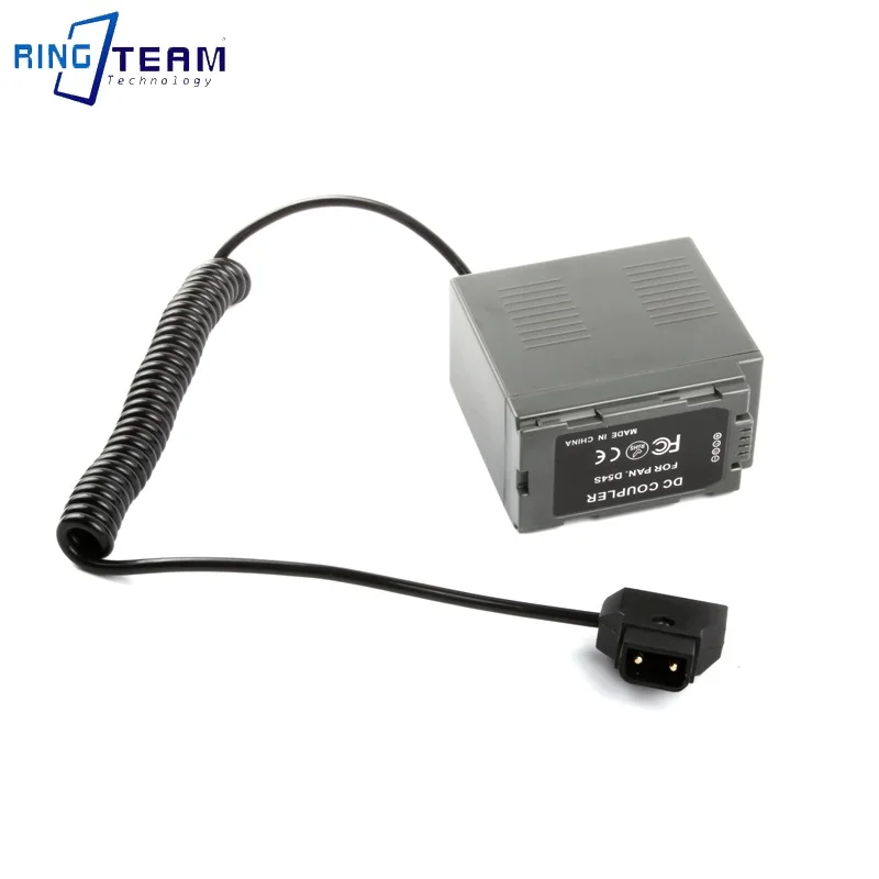 Coiled Cable D-TAP DTAP to D54S DC Coupler for Panasonic Cameras DVC63 DVC80 DVX100 DVX100A AG-DVX102A AG-HVX200P AG-DVC30