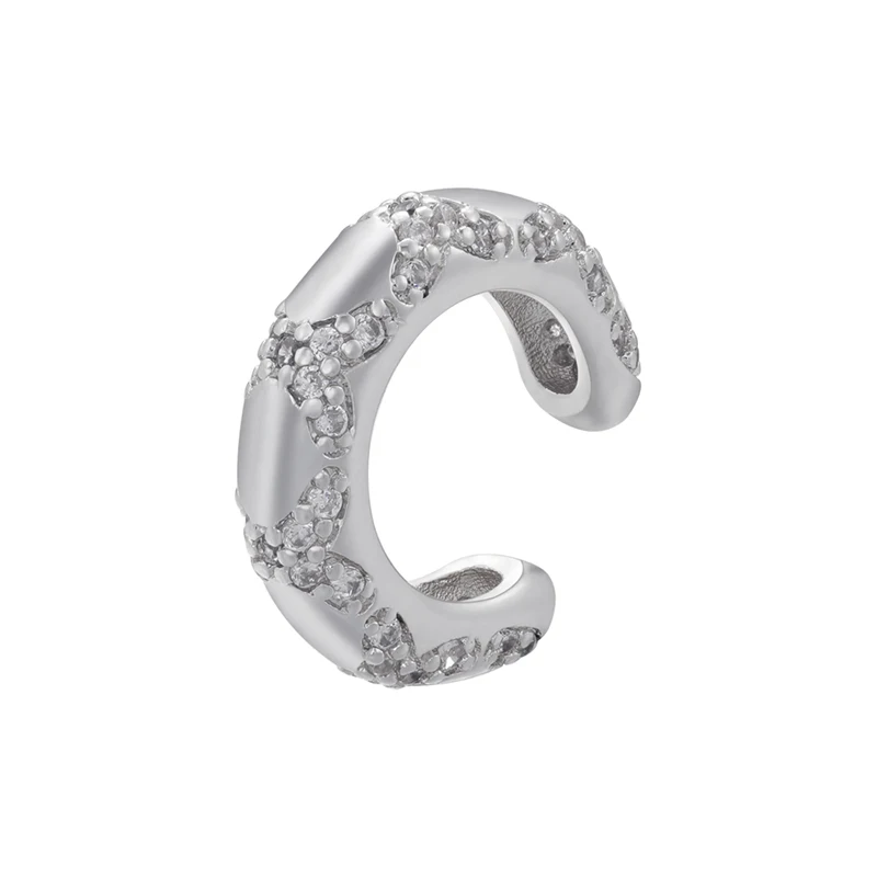 ZHUKOU C shape Female Ear Cuffs No Piercings earrings fake cartilage earring for Women Fashion 2023 Jewelry wholesale VE963