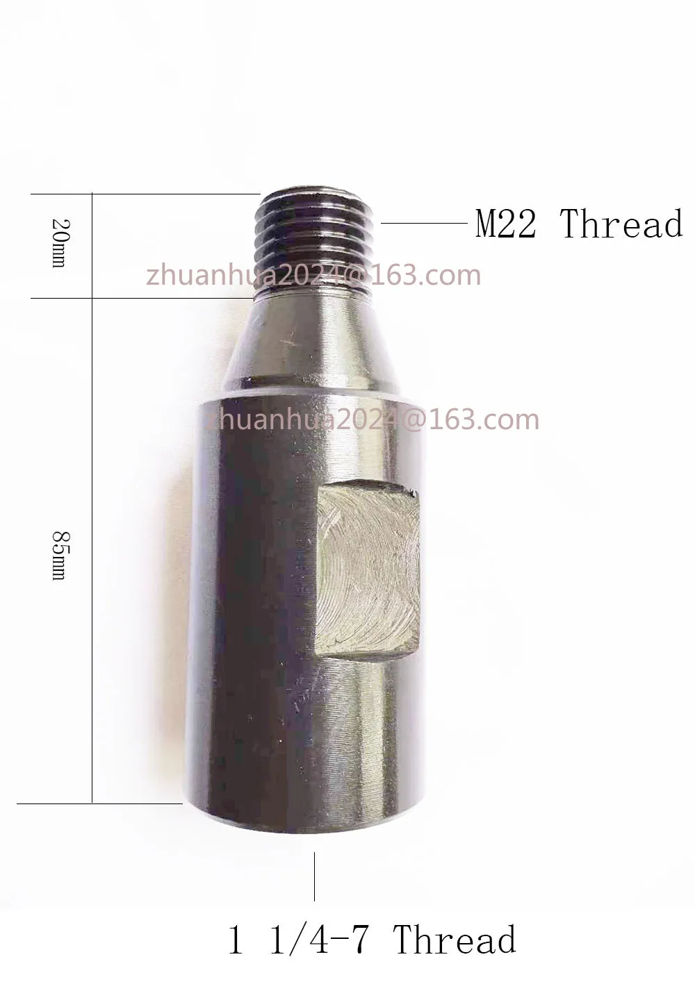 1 Pcs Thread Adapter for Diamond Drill Core Bits Male M22 to Female 1 1/4-7 UNC Thread Connection Convertor Construction Tools