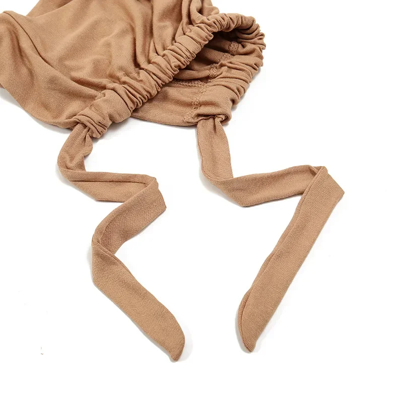 

Новый модальный хлопковый нижний шарф на шнуровке, мусульманская внутренняя шляпа, шапочки, химиотерапия, шапочка от выпадения волос, подмышка, повязки на голову, исламская турбанте Mujer