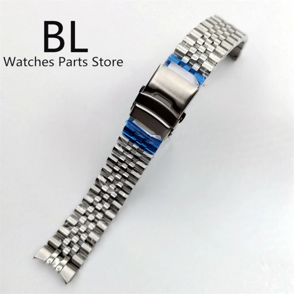 

BLIGER 22mm Watch Band Jubilee Bracelet 904L Stainless Steel Fit 41mm Watch Case Folding Buckle Men's Watch Modified Watch Parts