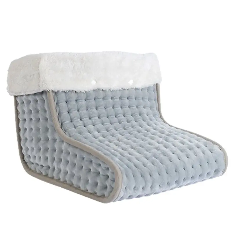 

【PARTY】Электрическая грелка для ног с 9 температурными режимами, 4 таймерами и плюшевой подкладкой - быстрый нагрев для дома, офиса, кемпинга, США