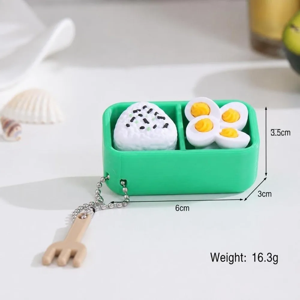Novelty Japanese Style Sushi Keyboard Keychain Simulation Food Creative Stress Relief Keychain Cartoon Bag Pendant Gift