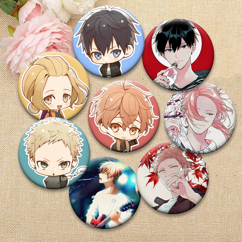 BL Music Comics Given Brooches Anime Pins Sato Mafuyu Uenoyama Ritsuka Nakayama Haruki Kaji Akihiko Badge Bag Accessories Gifts