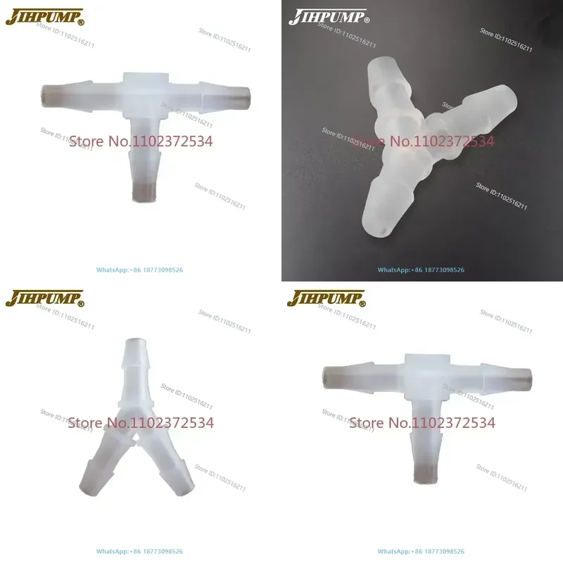 

10PCS-Peristaltic Pump Chemical Resistance Three Way Fittings of Y Shape, T Shape pump joint