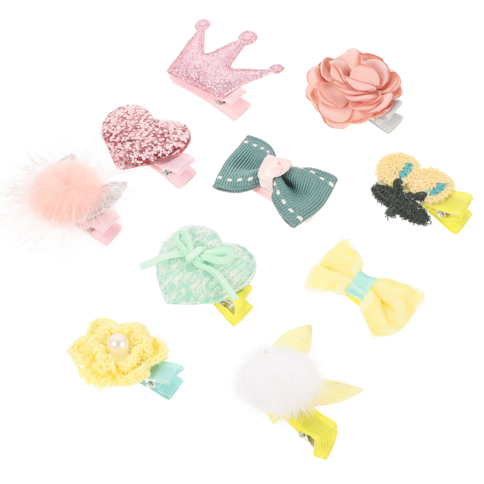 

10pcs Dog Hairpin Pet Hair Clips Puppy Bows Mini Grooming Accessories Cute Bowknot Long Lasting Non Fading Small Pets Hair Bows