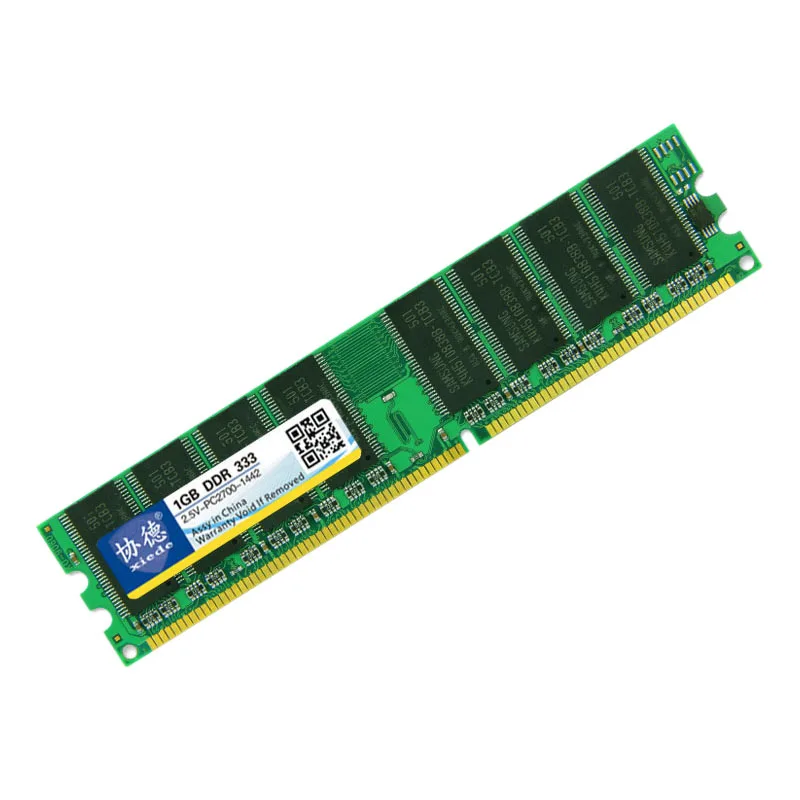 Xiede Desktop Pc Memory Ram Module Ddr 333 1Gb Pc-2700 Ddr1 184Pin Dimm 333Mhz X002