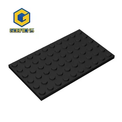 Gobricks 10PCS MOC  Plate 6 x 10 Compatible 3033 Assembles Particles Building Blocks Parts DIY block bricks Tech Parts Toys