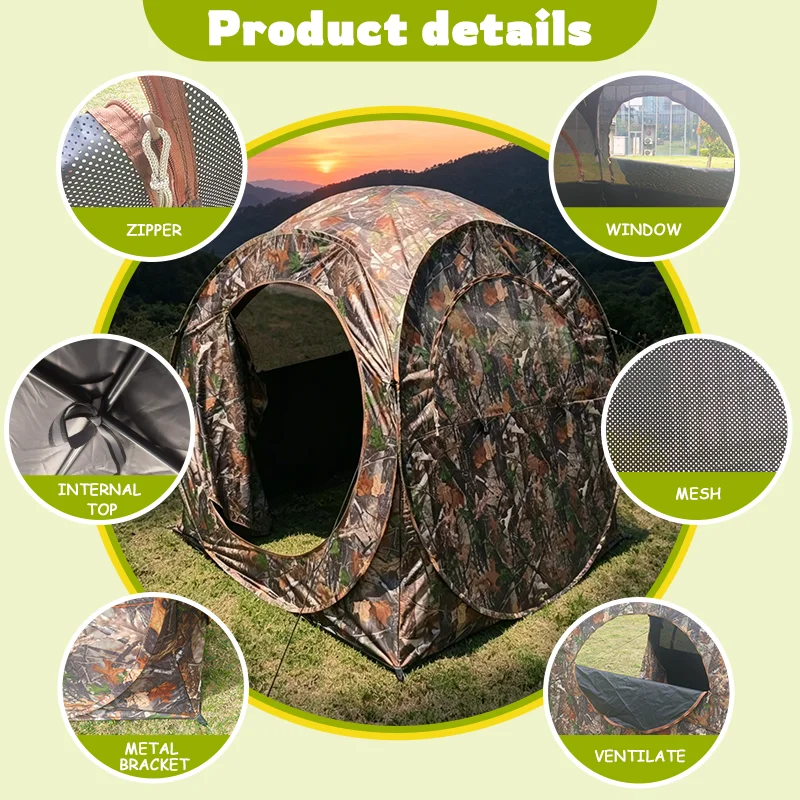 Jednoosobowy namiot kamuflażow – Hunting & Outdoor Supplies Photos recenzja i cena