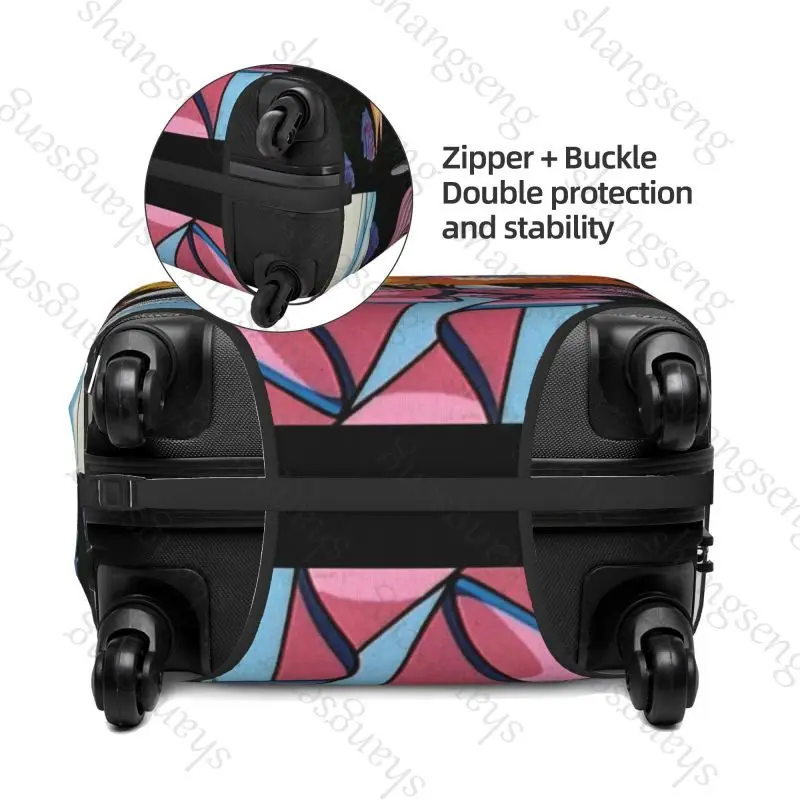 Candy Candy Anime Travel suitcase protective case, suitcase cover, elastic protection, washable Luggage cover, 18-32 in
