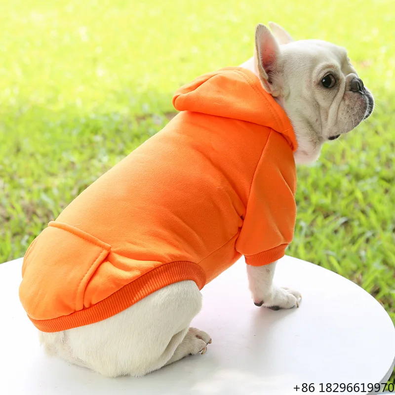 Multicolor Soft Fleece Warm Hoodie Blank Custom Printed Pet Casual Clothes