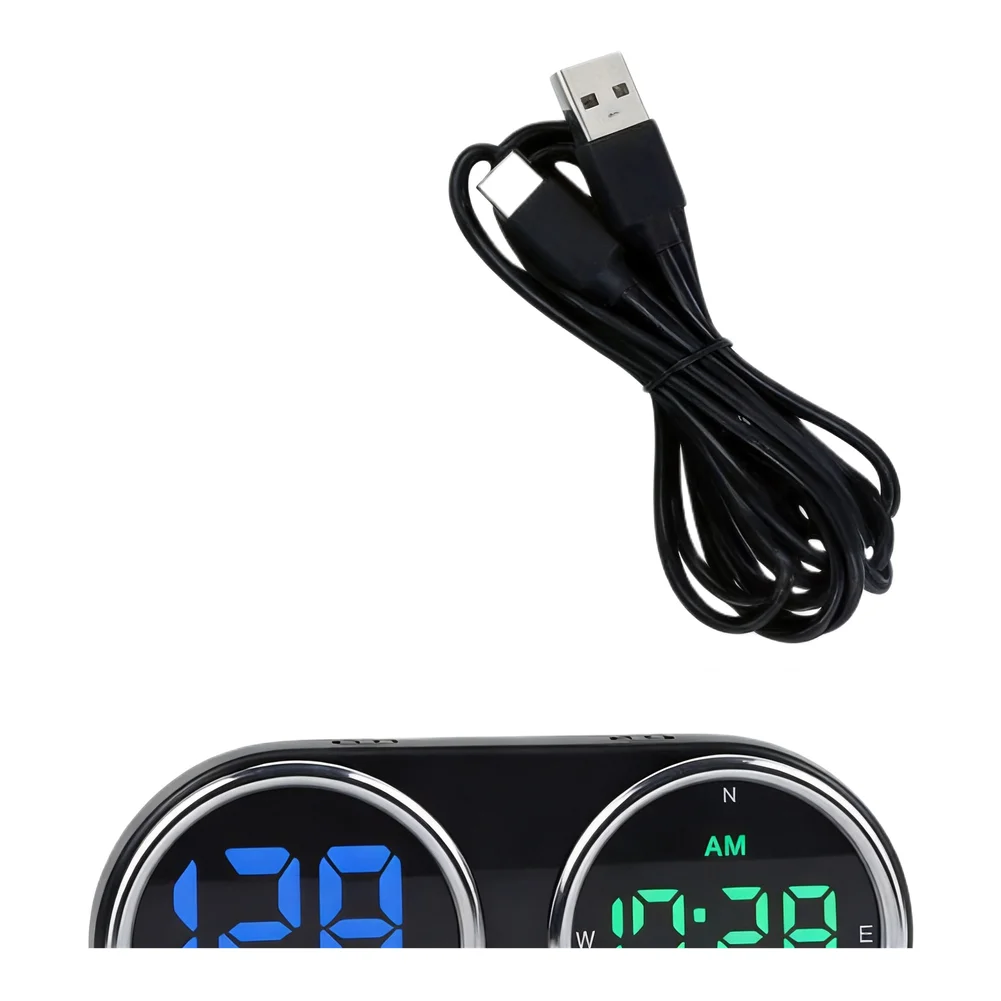 77777777733333333333ads Uisplape555esplay GPS Speedometer Digital Clock HUD Over-Speed Alarm KM/M555MeterColor