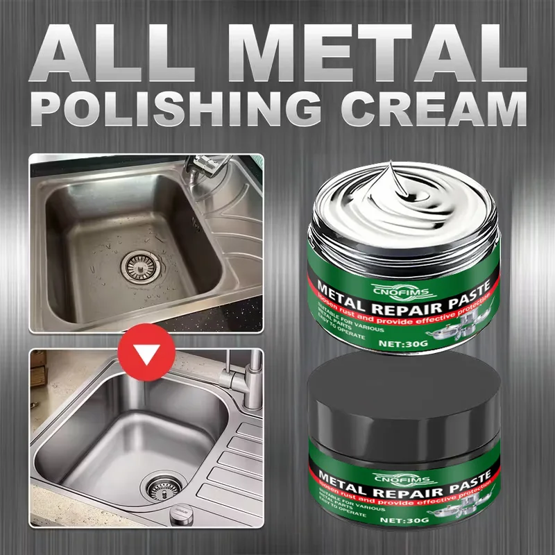 Multifunctional Metal Paste: Chrome Repair & Polish for Vehicle & Home Use