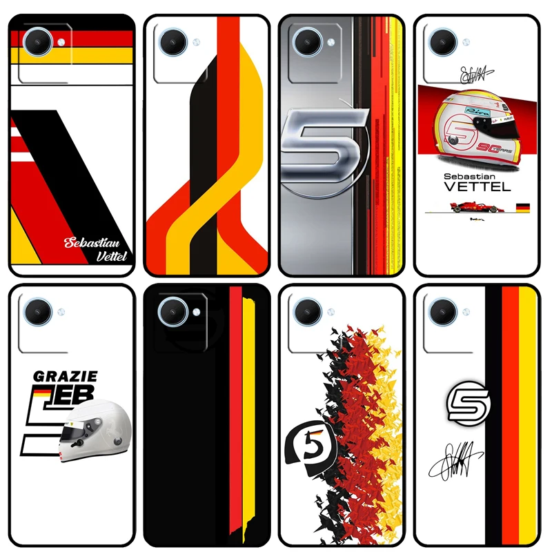 Vettel Helmet Case For Realme GT Master GT Neo 3T 2 3 10 8 9 Pro 8i 9i C11 C15 C30 C31 C35 C21Y C25Y