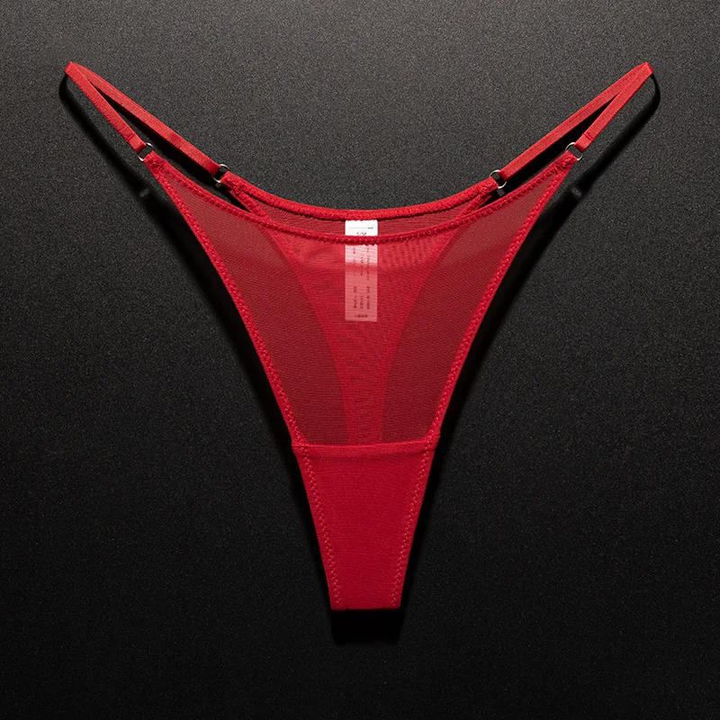 Mesh Damen-Slips Nahtloser Tanga Ultradünne Sexy Hochgeschlitzte Unterwäsche Transparente Gaze Sport Fitness G-String Übergröße