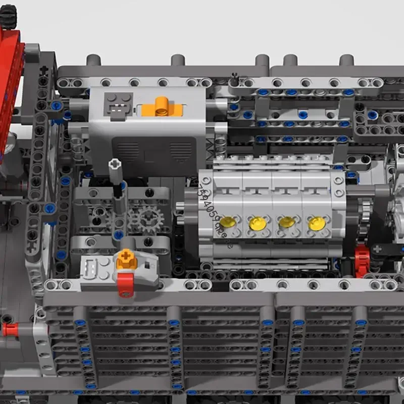 New 3414PCS Famous Apocalyptic Moc Land Train Engine Model Diy Creative Ideas Child Toy Birthday Gifts Technology Custom Puzzles