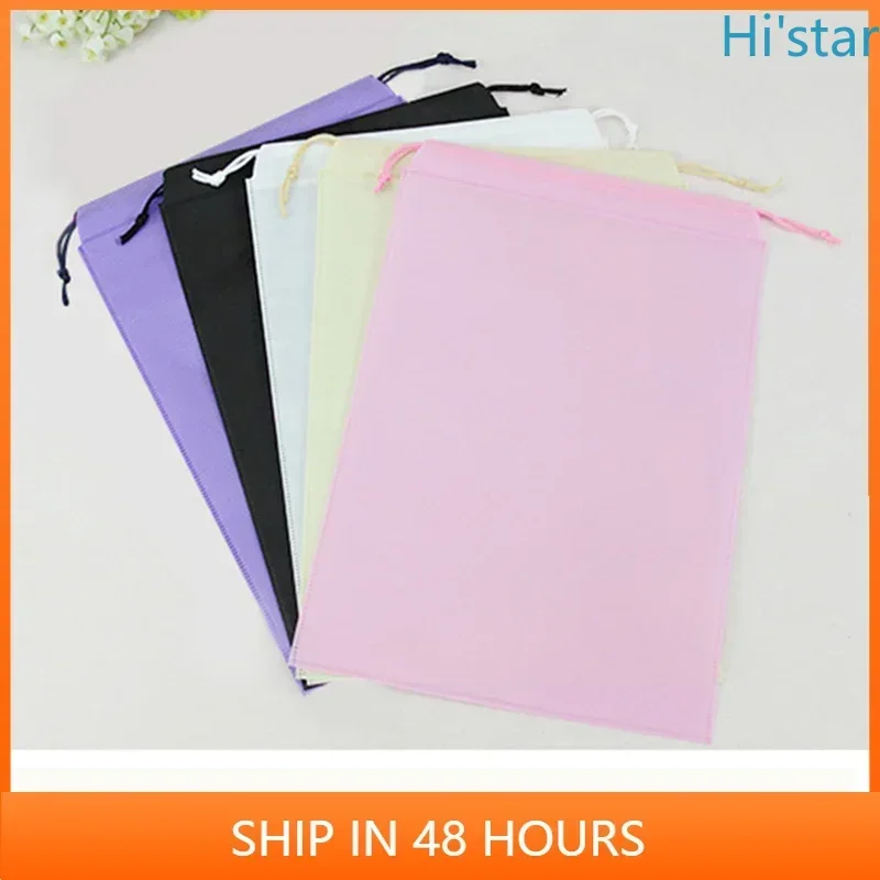 

20 Pcs Storage Bag Non-woven Travel Pocket Drawstring Bags Dust-proof Home Supplies Storage Shoes Organizer Accept Print Logo Pe