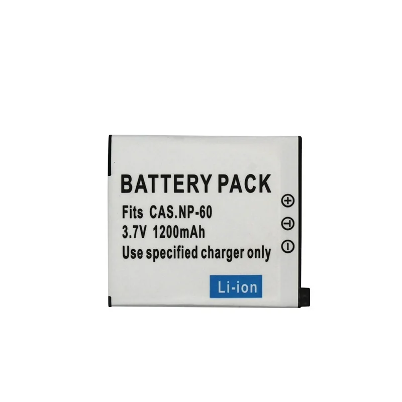 2Pcs 1200mAh Brand-New For Casio NP-60 NP60 CNP-60 CNP60 CAS NP60 EX-Z80 S10 Z9 S12 Z20 Z29 Z19 Z85 Z80 Z90 Camera Battery