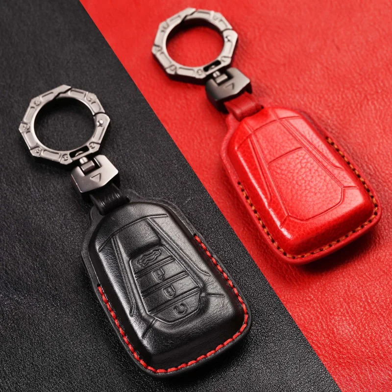 key case leather for Isuzu MUX, MU-X, D-MAX, Rui Mai, Lingtu vehicles .