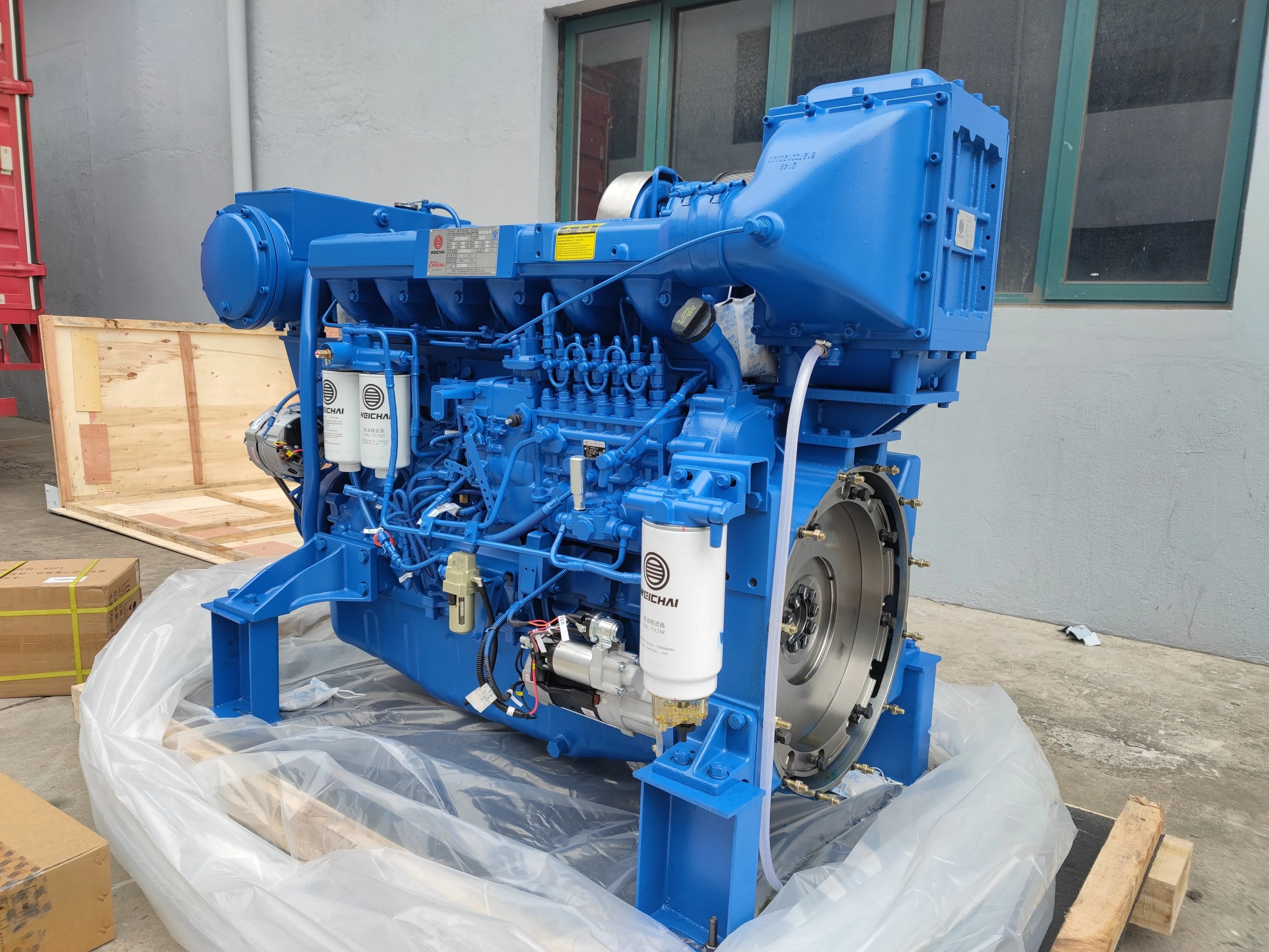 Weichai WP13 Serie 6 Cilindri 1800 giri/min 500 CV Motore marino WP13C550-18 Motore diesel per nave