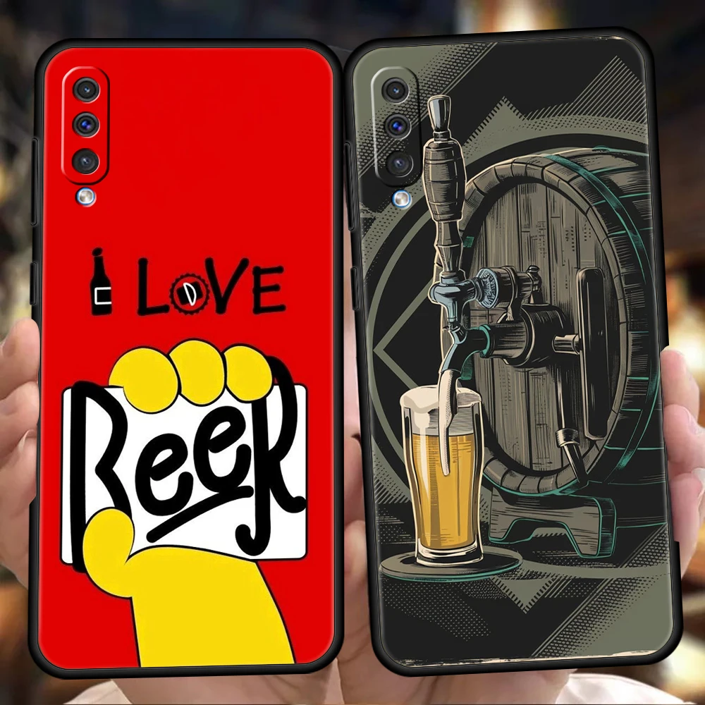New Fun Beer Pattern Phone Case for Samsung Galaxy A56 A36 A26 A16 A06 A54 A34 A24 A12 A14 A20 A22 A52 5G Soft TPU Shell Fundas