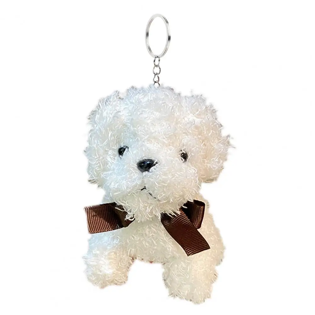 

Soft Plush Puppy Keychain Cute Cartoon Dog Keychain Plush Stuffed Toy for Backpacks Bags Fun Dog Doll for Girls for Purses