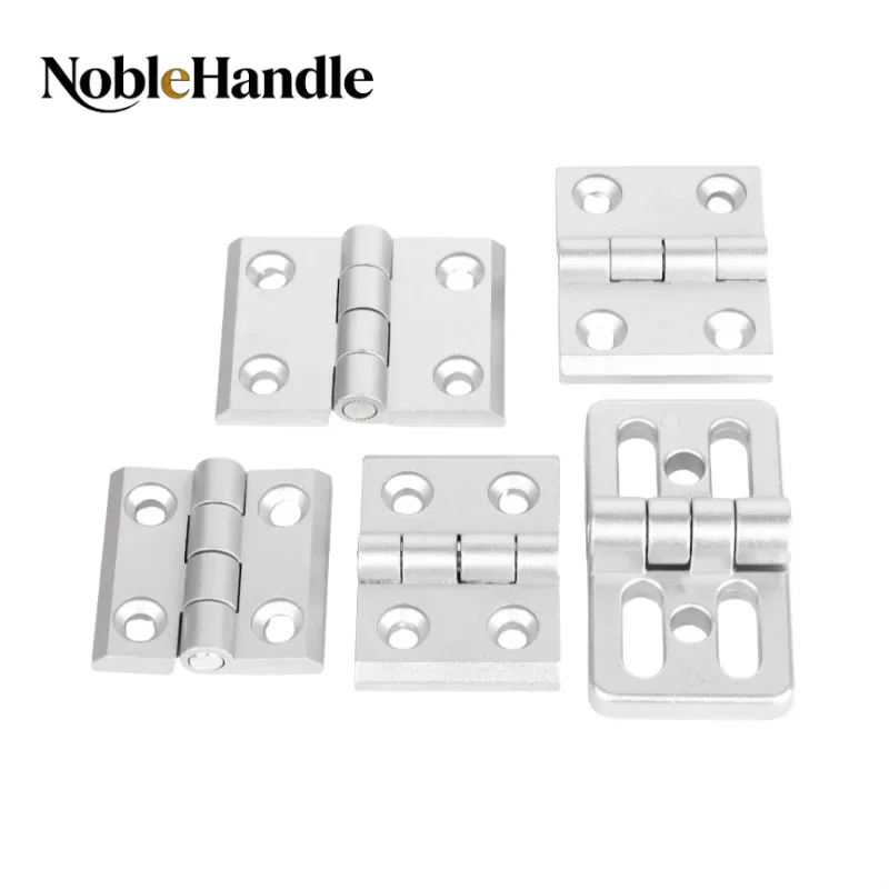 Aluminum Extrusion Profile Hinge Metal Furniture Connector Hinge Swing Door Hinge for 3030 3040 4040Industrial Extrusion Profile